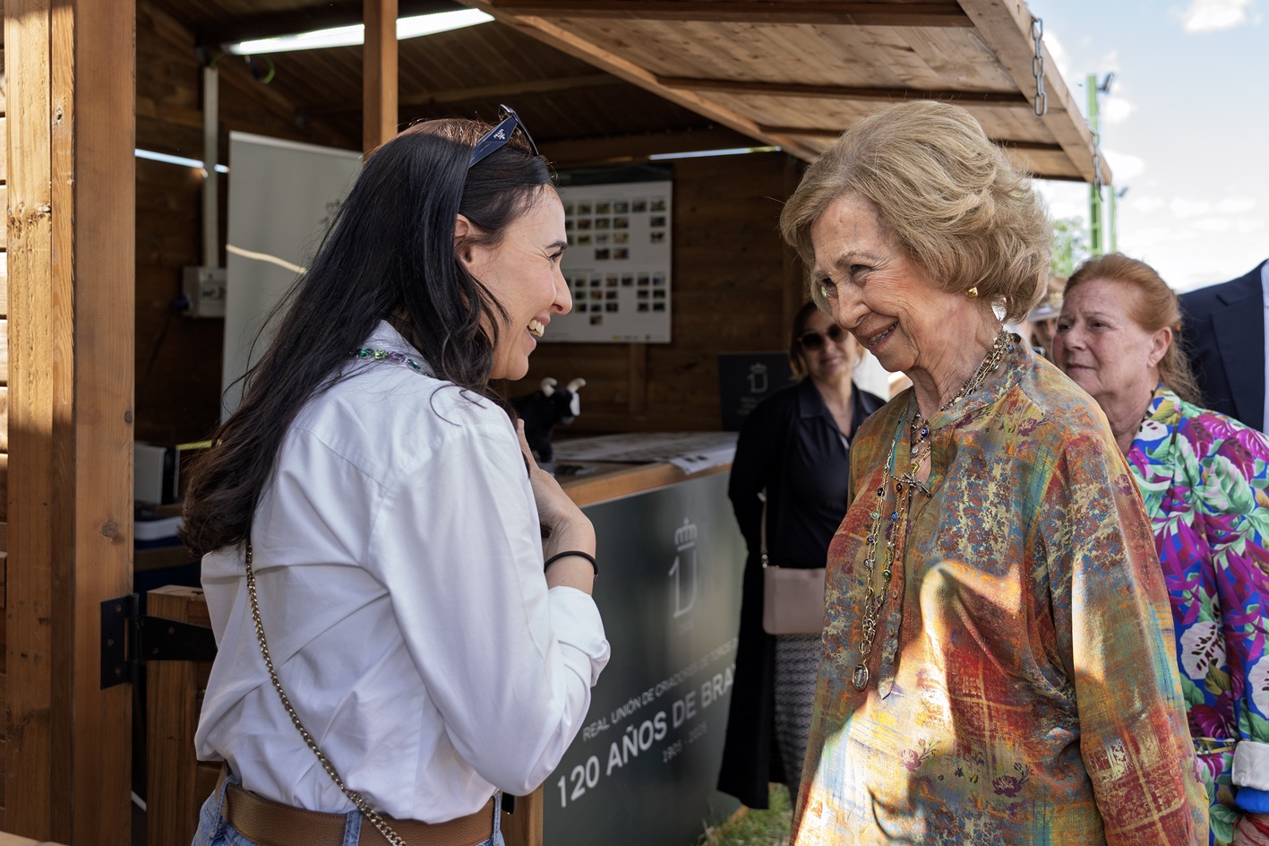 Doña Sofía en el stand de RUCTL